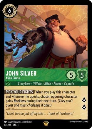 John Silver - Alien Pirate (82/204) [The First Chapter] Cold Foil