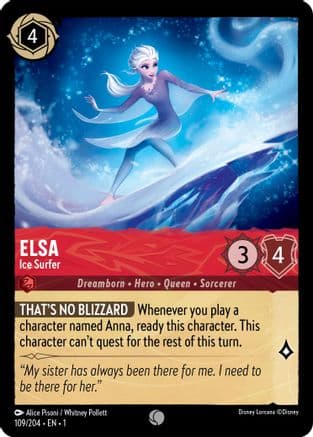 Elsa - Ice Surfer (109/204) [The First Chapter] Cold Foil