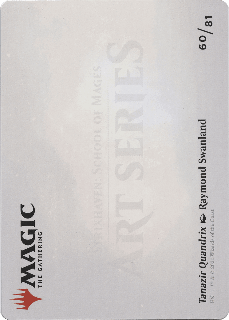 Tanazir Quandrix // Tanazir Quandrix (ASTX-060) - Strixhaven Art Series (Borderless)
