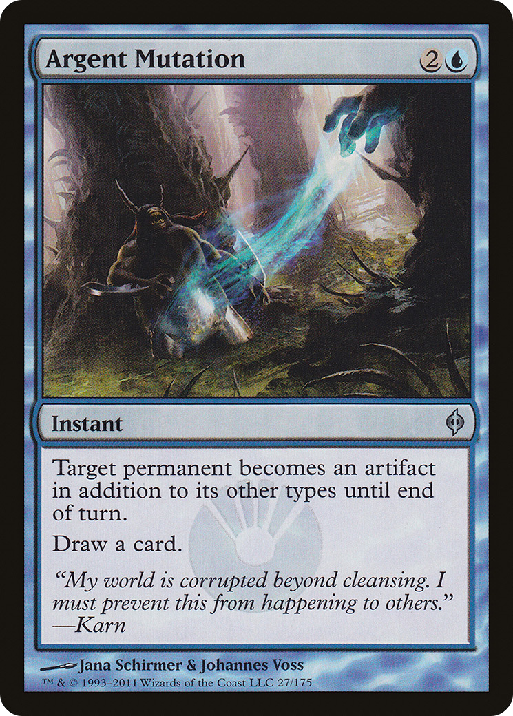 Argent Mutation [New Phyrexia] Foil