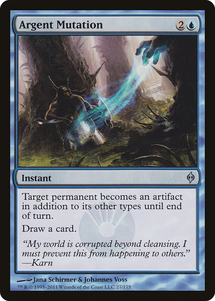 Argent Mutation [New Phyrexia] Foil