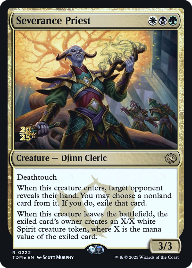Severance Priest (222) [Prerelease Cards]  Foil