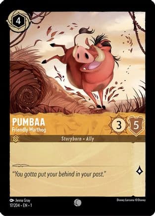 Pumbaa - Friendly Warthog (17/204) [The First Chapter] Cold Foil