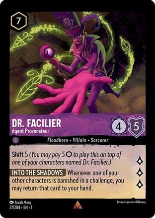 Dr. Facilier - Agent Provocateur (37/204) [The First Chapter] Cold Foil