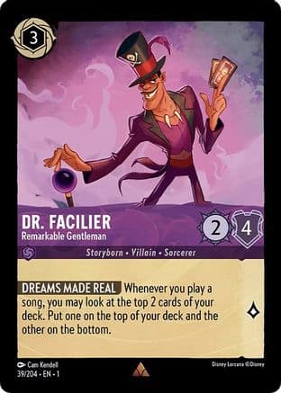 Dr. Facilier - Remarkable Gentleman (39/204) [The First Chapter] Cold Foil