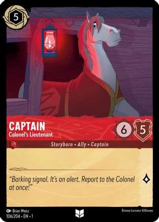 Captain - Colonel's Lieutenant (106/204) [The First Chapter] Cold Foil