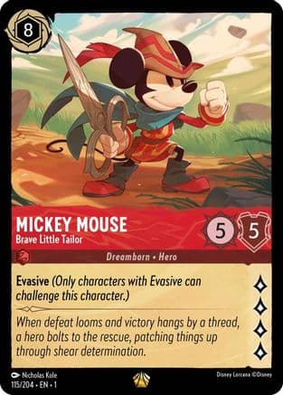 Mickey Mouse - Brave Little Tailor (115/204) [The First Chapter] Cold Foil