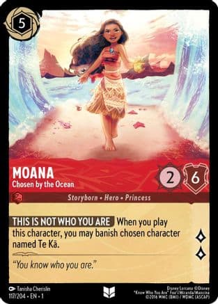 Moana - Chosen by the Ocean (117/204) [The First Chapter] Cold Foil