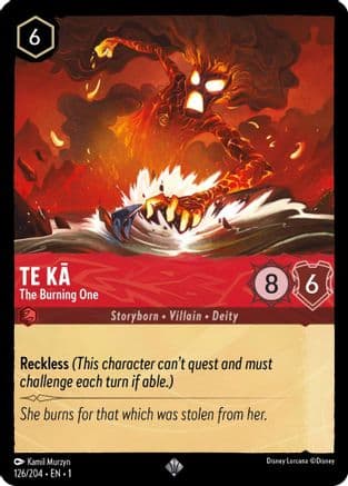Te Ka - The Burning One (126/204) [The First Chapter] Cold Foil