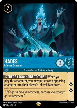 Hades - Infernal Schemer (147/204) [The First Chapter] Cold Foil