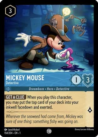 Mickey Mouse - Detective (154/204) [The First Chapter] Cold Foil