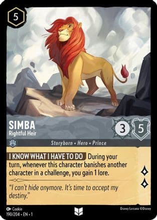Simba - Rightful Heir (190/204) [The First Chapter] Cold Foil