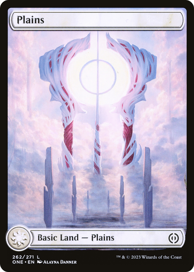 Plains (262) (Full-Art) [Phyrexia: All Will Be One] Foil