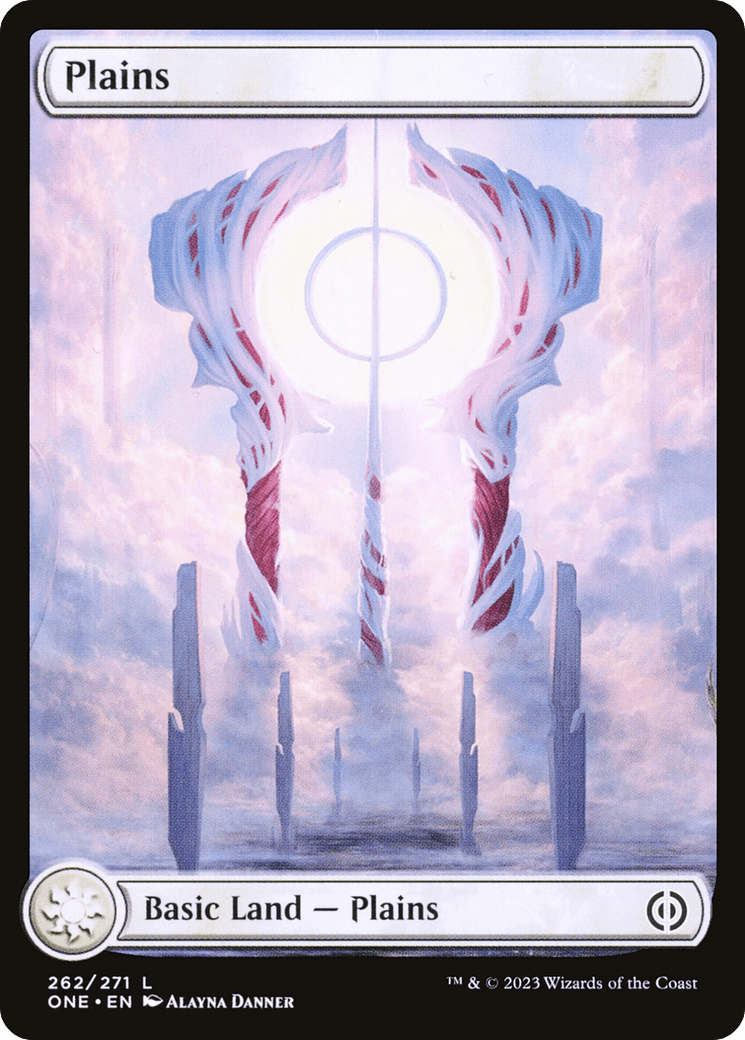 Plains (262) (Full-Art) [Phyrexia: All Will Be One] Foil