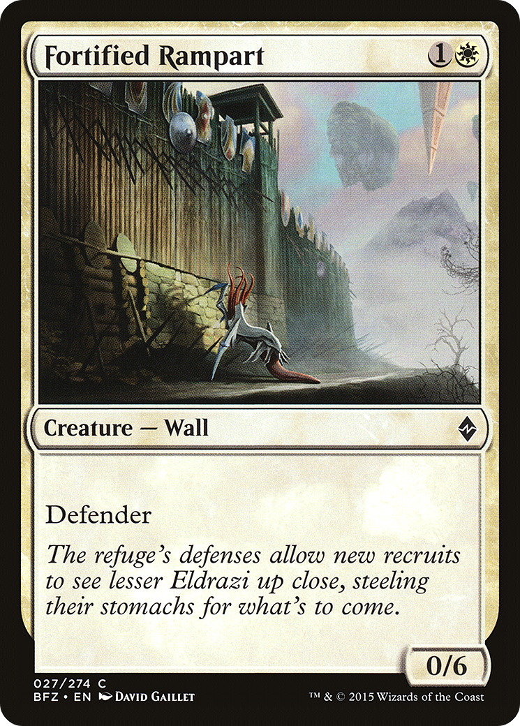 Fortified Rampart [Battle for Zendikar] Foil