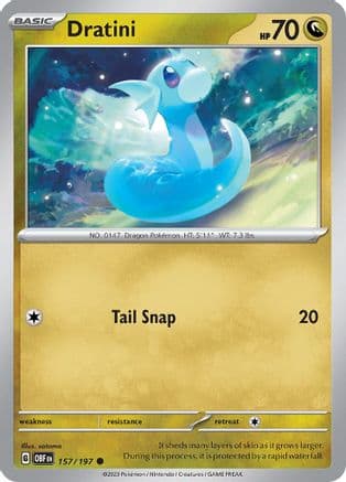 Dratini 157- SV03 Obsidian Flames