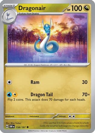Dragonair 158- SV03 Obsidian Flames