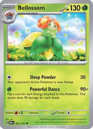 Bellossom 003- SV03 Obsidian Flames Reverse Holofoil