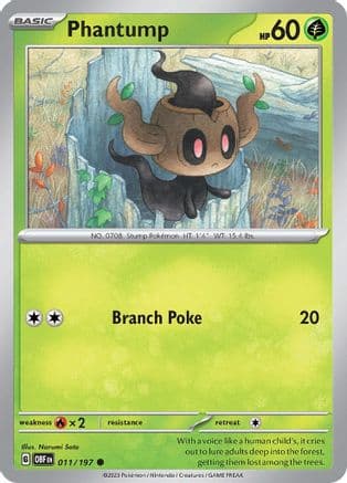 Phantump 011- SV03 Obsidian Flames