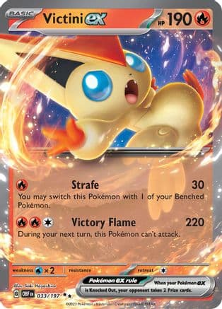 Victini ex 033- SV03 Obsidian Flames Holofoil