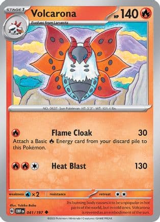 Volcarona 041- SV03 Obsidian Flames