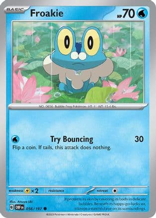 Froakie 056- SV03 Obsidian Flames Reverse Holofoil