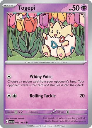 Togepi 083- SV03 Obsidian Flames