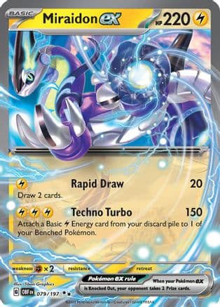 Miraidon ex 079- SV03 Obsidian Flames Holofoil