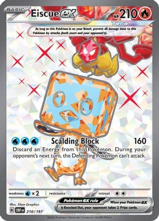 Eiscue ex 210/197 - SV03 Obsidian Flames Holofoil