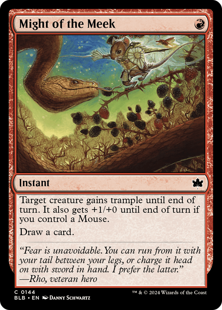 Might of the Meek [Bloomburrow] Foil