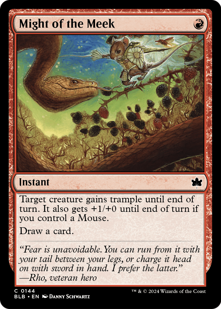 Might of the Meek [Bloomburrow] Foil