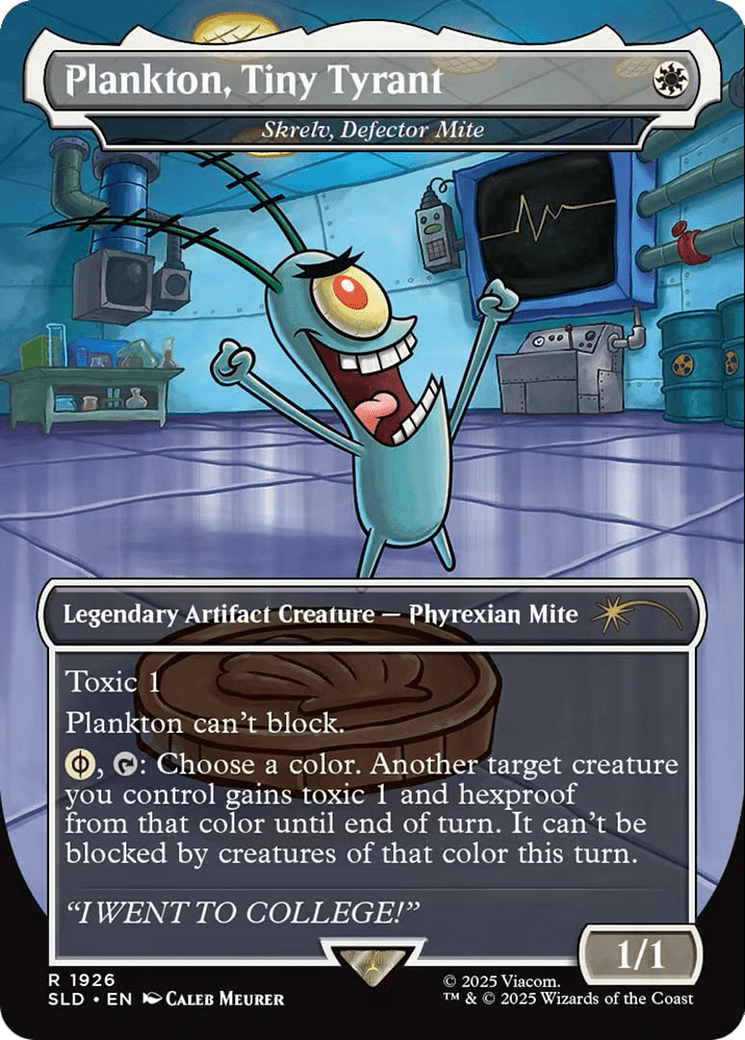 Plankton, Tiny Tyrant - Shrelv, Defector Mite (1926) [Secret Lair Drop Series]  Foil