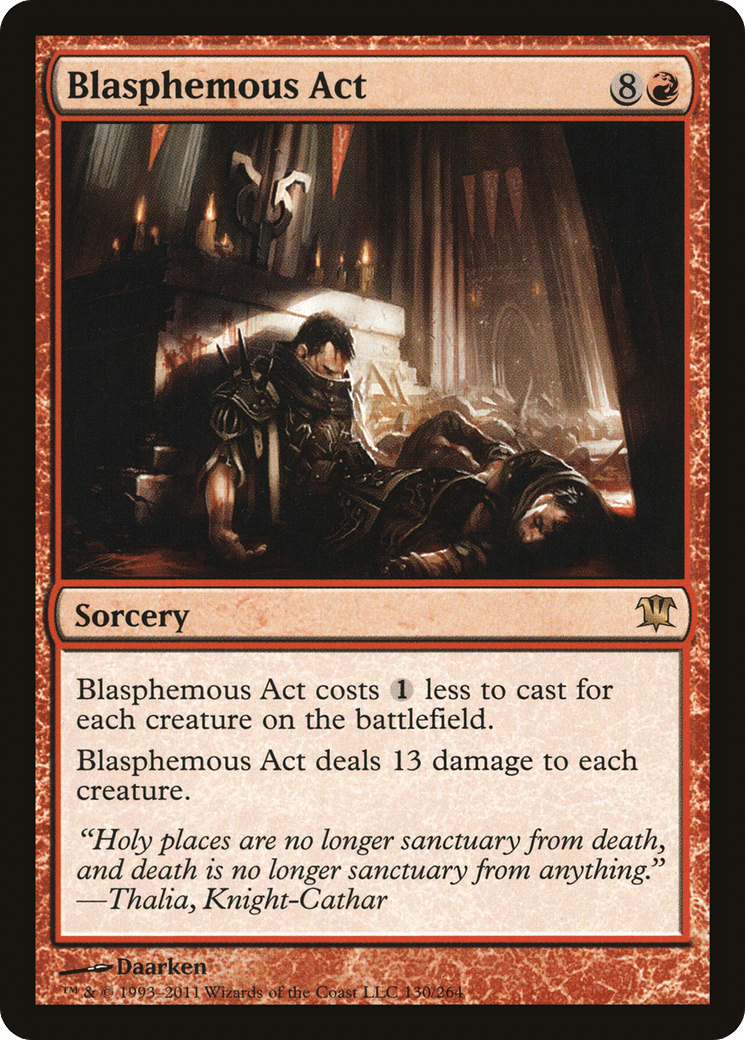 Blasphemous Act [Innistrad] Foil