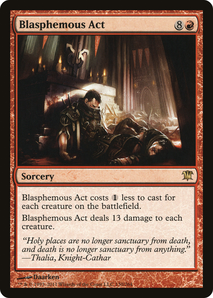 Blasphemous Act [Innistrad] Foil