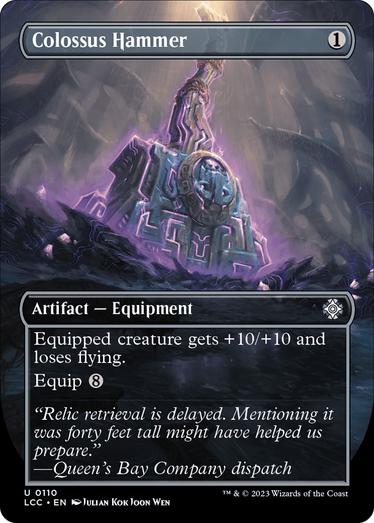 Colossus Hammer (Borderless) [The Lost Caverns of Ixalan Commander] Foil