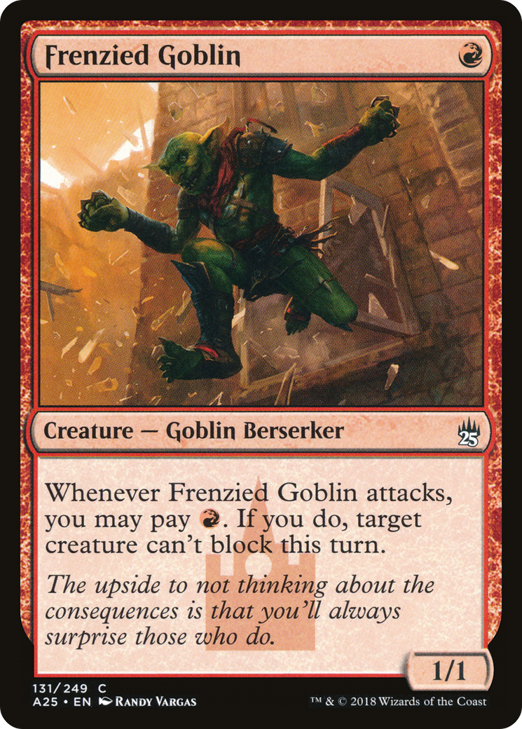 Frenzied Goblin [Masters 25] Foil