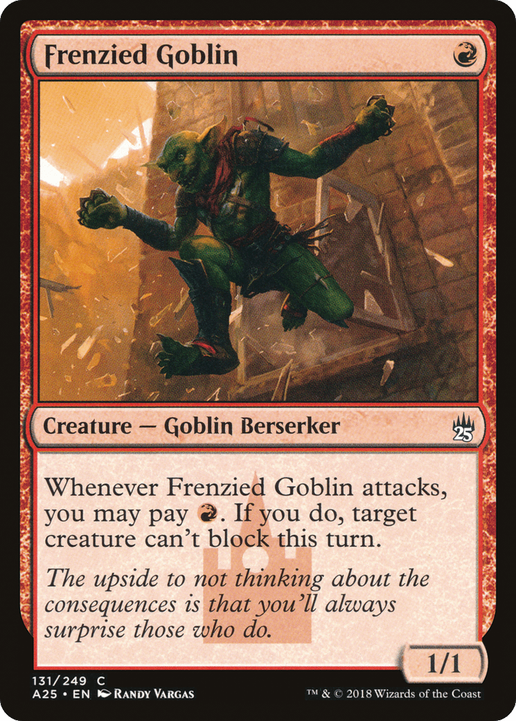 Frenzied Goblin [Masters 25] Foil