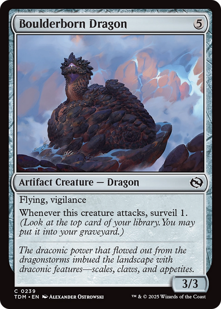 Boulderborn Dragon (239) [Tarkir: Dragonstorm]  Foil