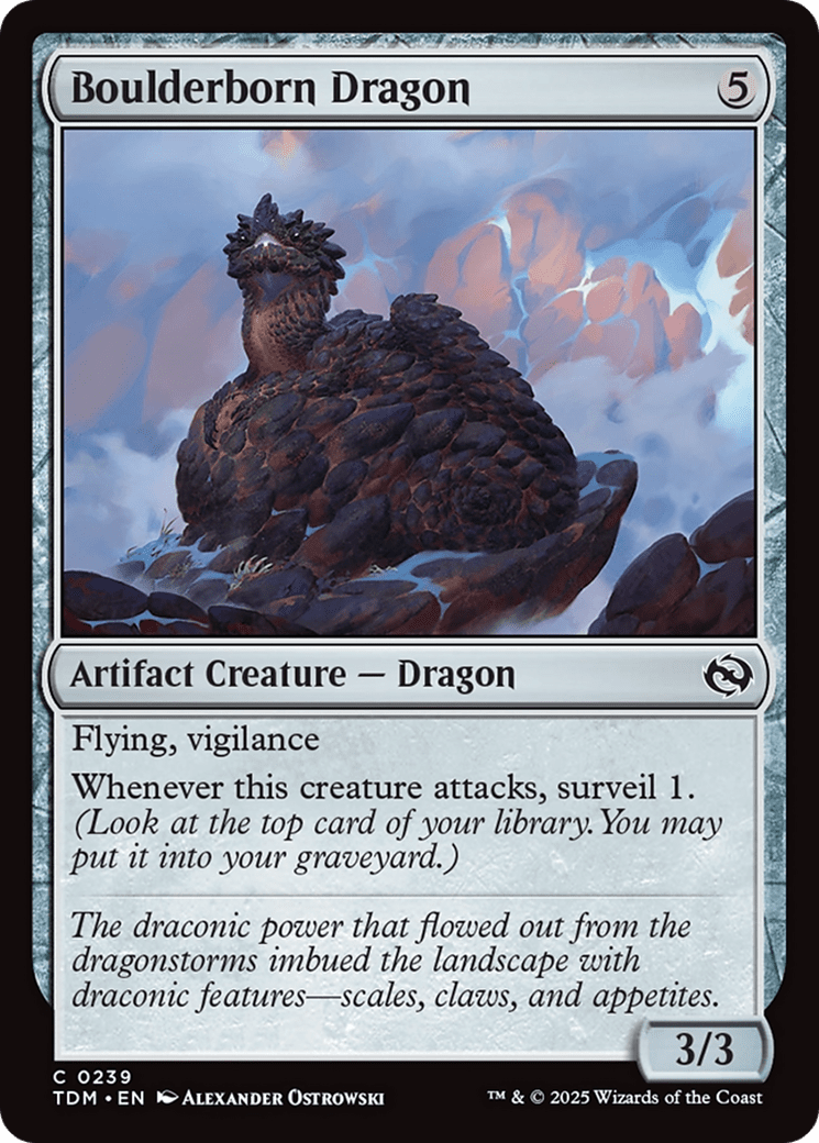 Boulderborn Dragon (239) [Tarkir: Dragonstorm]  Foil
