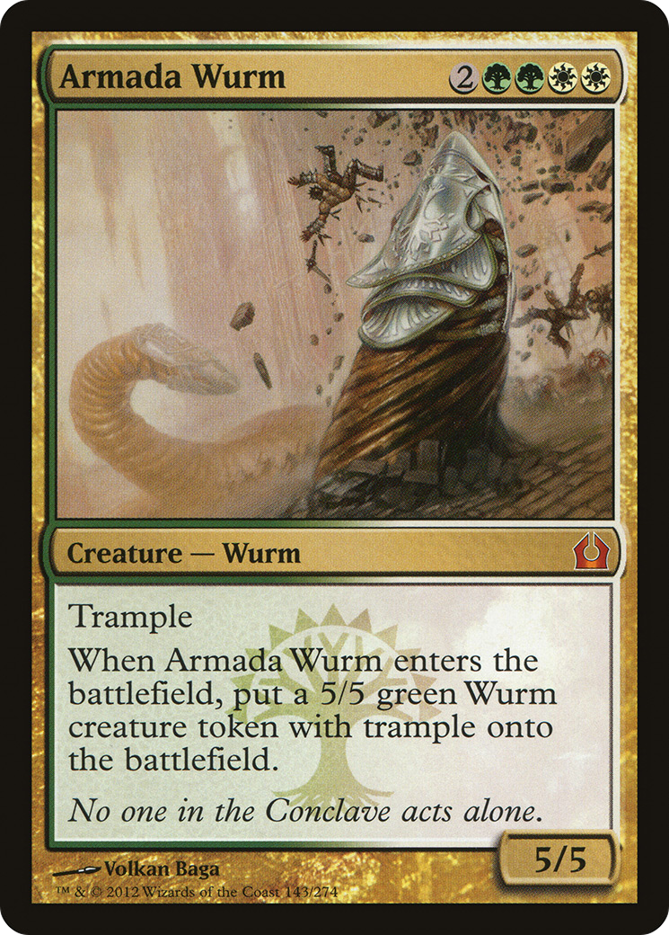 Armada Wurm [Return to Ravnica] Foil
