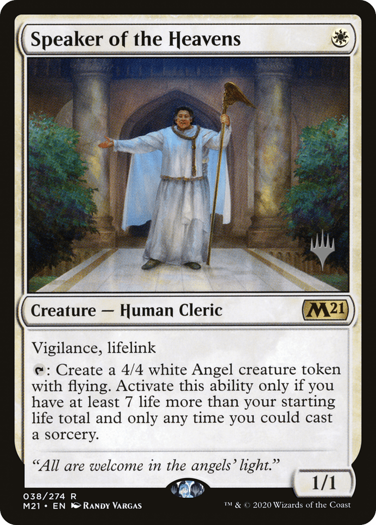Speaker of the Heavens (Promo Pack) [Core Set 2021 Promos] Foil