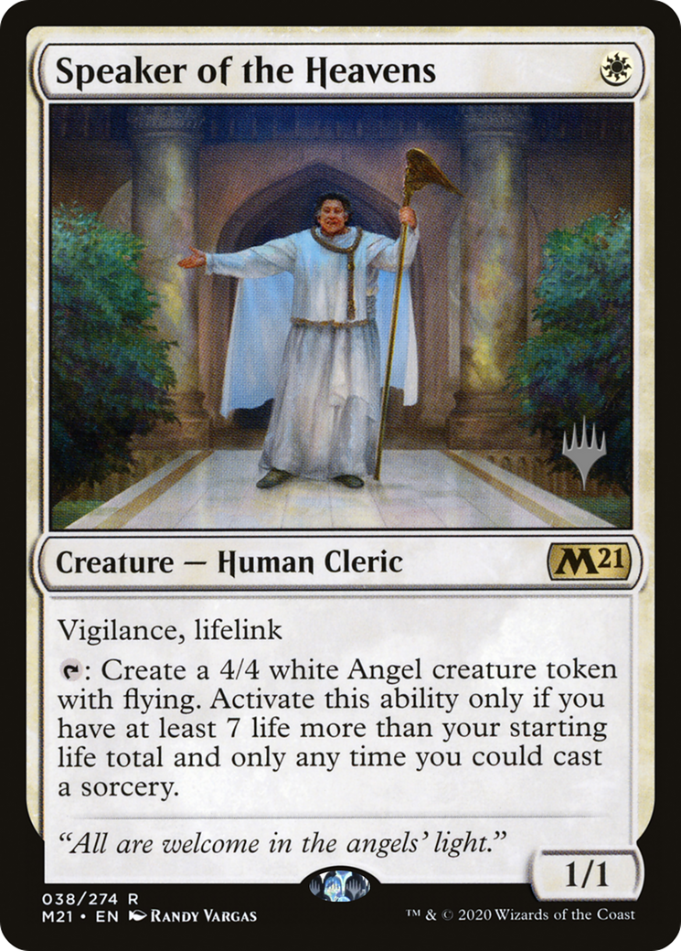 Speaker of the Heavens (Promo Pack) [Core Set 2021 Promos] Foil