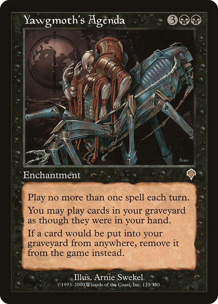 Yawgmoth's Agenda [Invasion] Foil