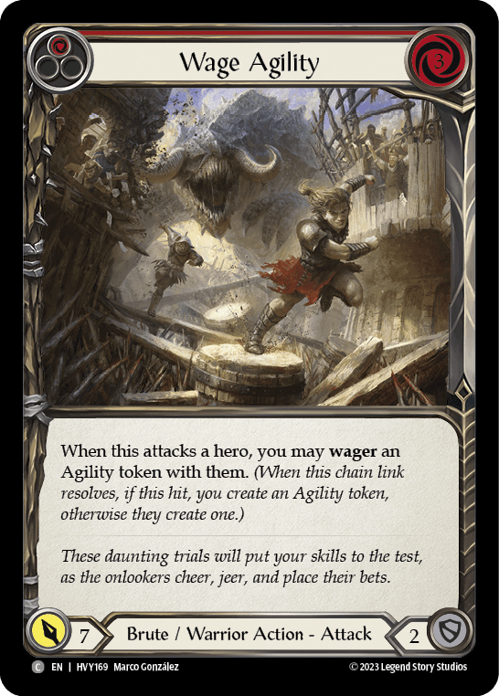 Wage Agility (Red) [HVY169] (Heavy Hitters)  Rainbow Foil