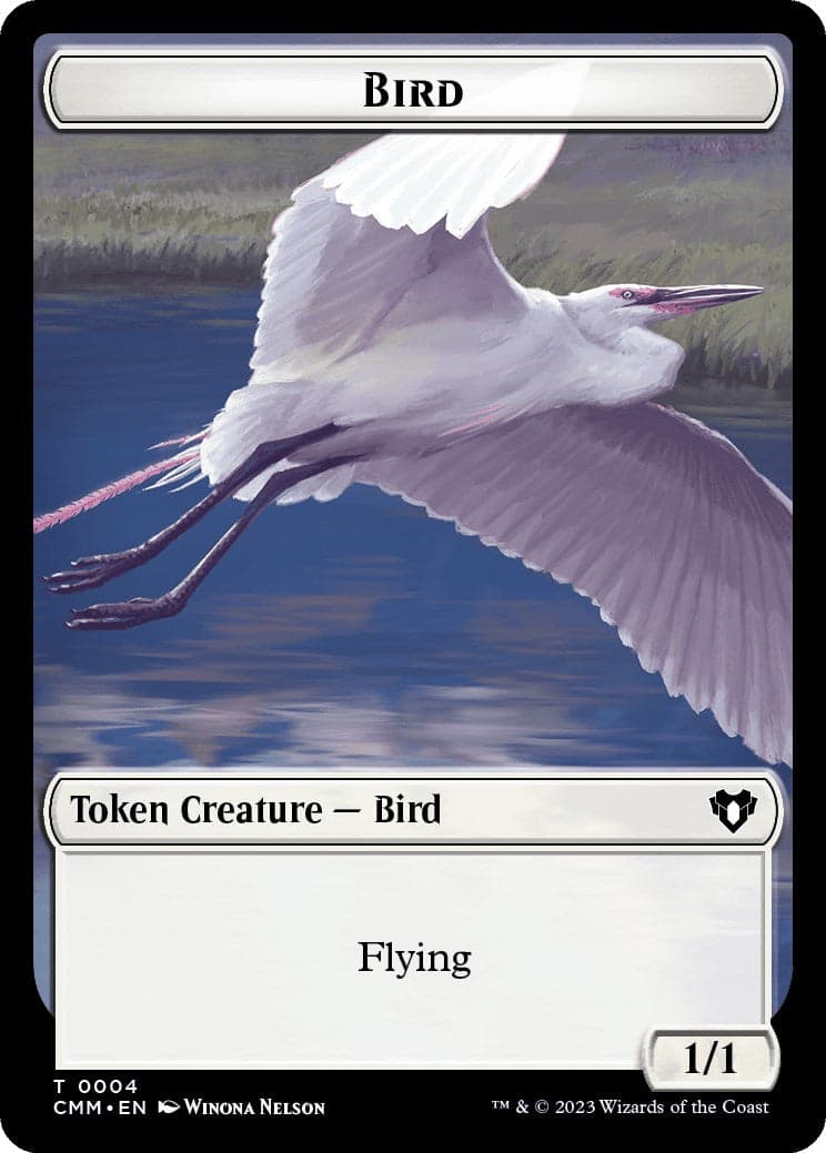 Bird // Insect Double-Sided Token [Commander Masters Tokens] Foil