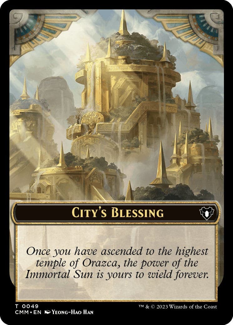 City's Blessing // Emblem - Daretti, Scrap Savant Double-Sided Token [Commander Masters Tokens] Foil