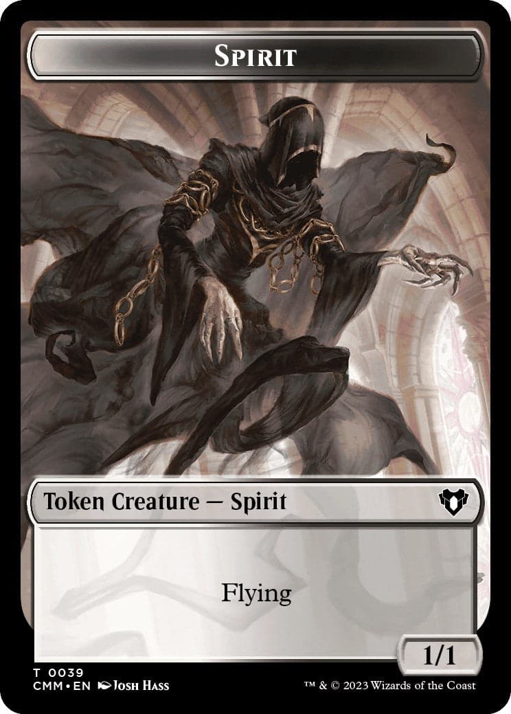 Spirit (0039) // Kor Soldier Double-Sided Token [Commander Masters Tokens] Foil