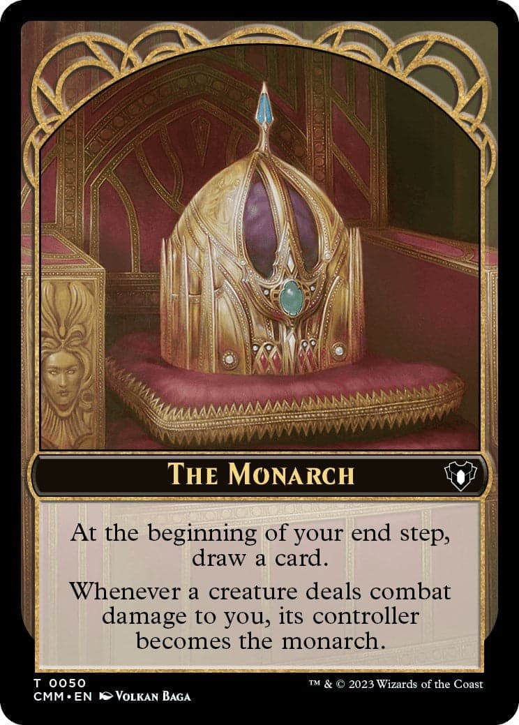 The Monarch // Elf Druid Double-Sided Token [Commander Masters Tokens] Foil