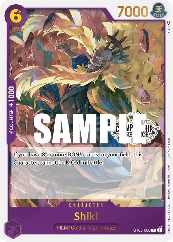 Shiki (Store Championship Participation Pack Vol. 2) [One Piece Promotion Cards]