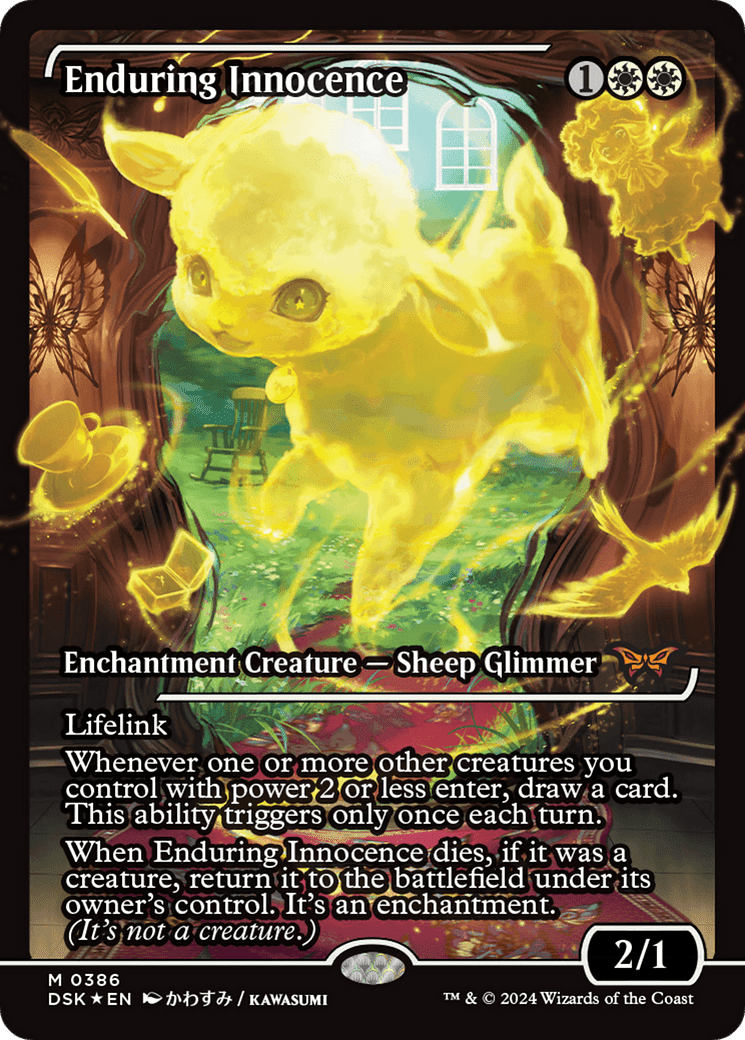 Enduring Innocence (Japan Showcase) [Duskmourn: House of Horror] Foil